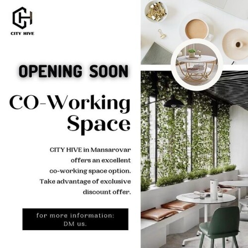 Get Professional coworking space in Mansarovar, Jaipur at Cityhivecowork.com. Cityhive Cowork offers comfortable desks, 5G wifi, a conference hall, and more. To learn more, visit our site. https://cityhivecowork.com/