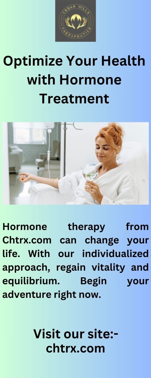 Experience the transformative power of hormone treatment with Chtrx.com. Our personalized approach will help you feel your best. Learn more now.

https://www.chtrx.com/portfolio/hormones/