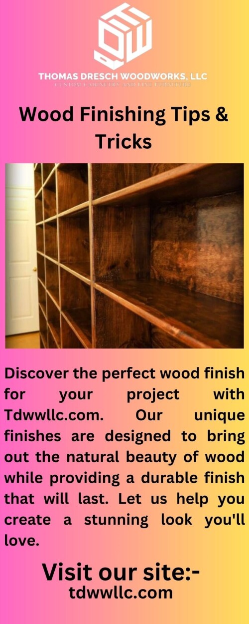 Create intricate and beautiful wood carvings with Tdwwllc.com. Our unique designs and quality materials will make your wood carving projects stand out and show your love for the craft.

https://www.tdwwllc.com/contact/