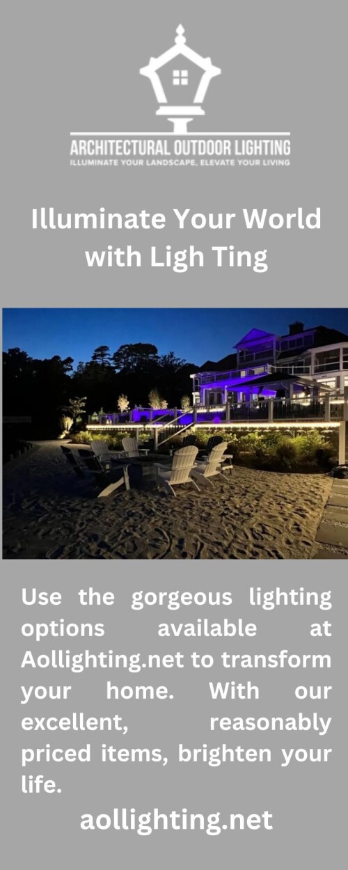 Utilise Aollighting.net creative and superior lighting alternatives to completely transform your area. With our outstanding items, light up your world.

https://aollighting.net/