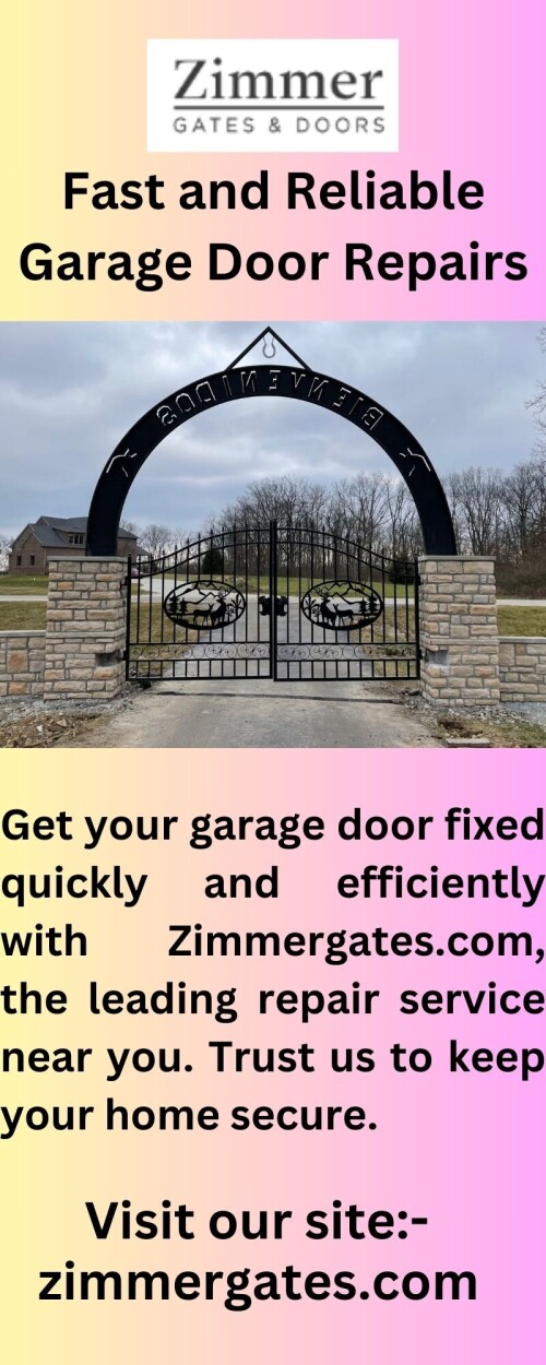 Transform your garage with Zimmergates.com - the expert in garage door installation. Trust us to enhance your home's security and curb appeal.

https://zimmergates.com/