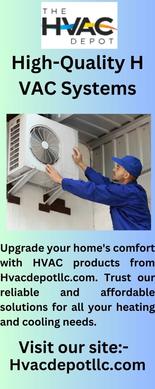Experience top-quality HVAC repair services with Hvacdepotllc.com. Our expert technicians will keep your home comfortable and running smoothly.

https://hvacdepotllc.com/pages/hvac-repair