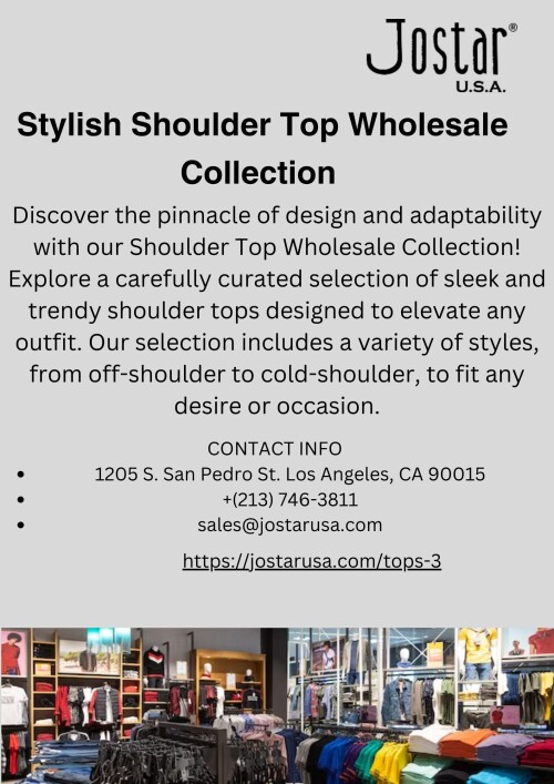 Stylish Shoulder Top wholesale Collection