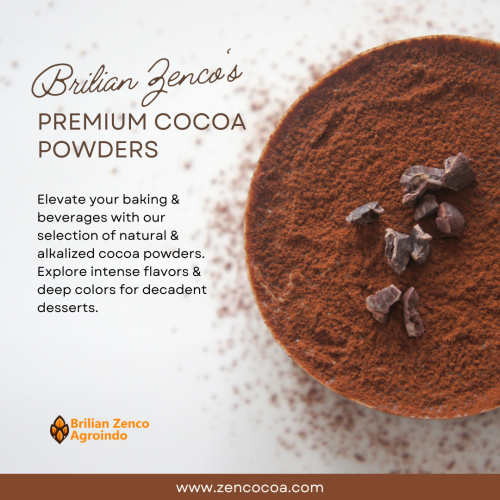 Elevate your cocoa experience with our premium Natural Brown Zenco Cocoa Powder, crafted by Brilian Zenco Agroindo Indonesia.

https://zencocoa.com/natural-brown-cocoa-powder/