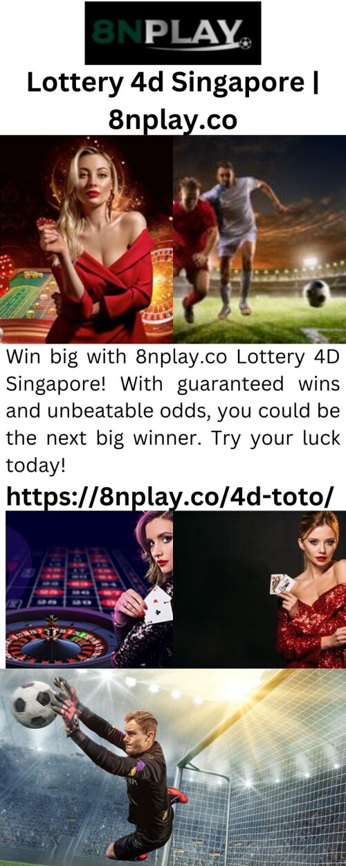 Win big with 8nplay.co Lottery 4D Singapore! With guaranteed wins and unbeatable odds, you could be the next big winner. Try your luck today!


https://8nplay.co/4d-toto/