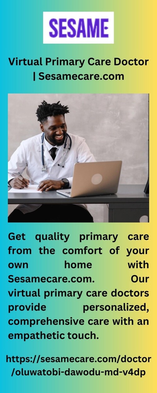 Get quality primary care from the comfort of your own home with Sesamecare.com. Our virtual primary care doctors provide personalized, comprehensive care with an empathetic touch.


https://sesamecare.com/doctor/oluwatobi-dawodu-md-v4dp