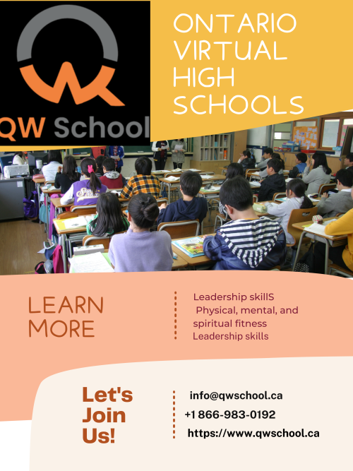 Are you searching for the best Ontario Virtual High Schools? Quark West Schools offers you a complete academic program regardless of your color, ethnic background, national origin, race, gender, or economic status
https://www.qwschool.ca/
