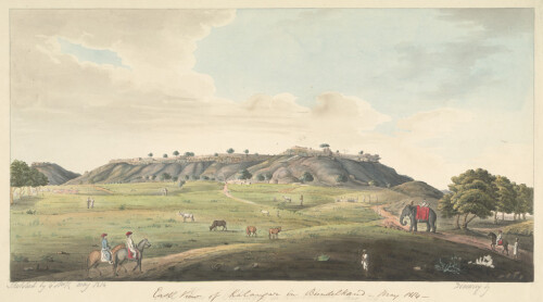 E. view of the Fort at Kalinjar. May 1814