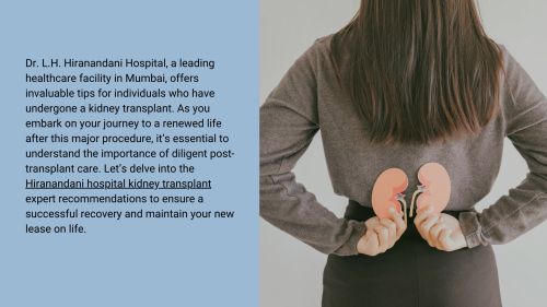 Tips By Dr L H Hiranandani Hospital on life after kidney transplant (1)