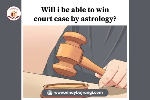 Are you facing a court case and wondering if astrology can help you win? Look no further than Dr. Vinay Bajrangi for expert guidance and solutions. With his vast knowledge and experience in astrology, he can provide valuable insights and remedies to increase your chances of success in the courtroom. Will i be able to win court case by astrology?  Don't let legal battles stress you out, let Dr. Vinay Bajrangi's astrology services help you achieve a favorable outcome. Contact him now and take the first step towards winning your court case with the power of astrology.
https://www.vinaybajrangi.com/court-case-astrology/will-i-be-able-to-win-the-court-case.php