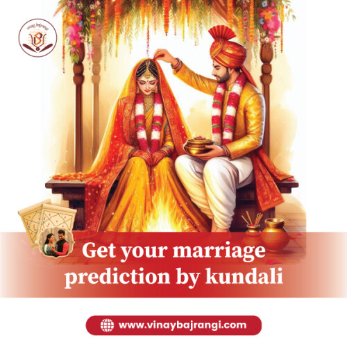 Get Your Marriage Prediction by Kundali with the Expert Guidance of Dr. Vinay Bajrangi - the Best Astrologer in the World! Don't leave your future to chance; let the stars guide you towards a happy and fulfilling marriage. With the help of your kundali, Dr. Bajrangi will provide you with accurate predictions and insights into your married life. His years of experience and expertise in the field of astrology make him the go-to person for all your marriage-related concerns. Trust in the power of astrology and consult him today for a brighter and more harmonious future with your partner. 

https://www.vinaybajrangi.com/marriage-astrology.php