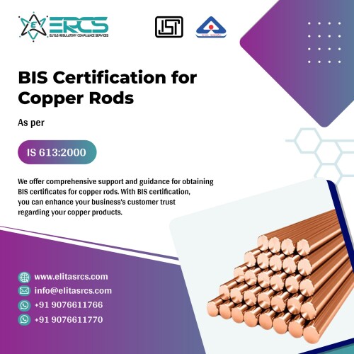 BIS certification for copper rods