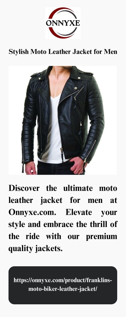 Discover the ultimate moto leather jacket for men at Onnyxe.com. Elevate your style and embrace the thrill of the ride with our premium quality jackets.

https://onnyxe.com/product/franklins-moto-biker-leather-jacket/