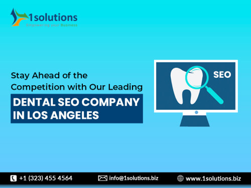 At 1Solutions, we specialize in helping dental practices in Los Angeles stay ahead of the competition with our expert SEO services. Our tailored strategies increase your online visibility, attract more patients, and drive practice growth. Trust 1Solutions to enhance your digital presence and ensure sustained success in a competitive market.