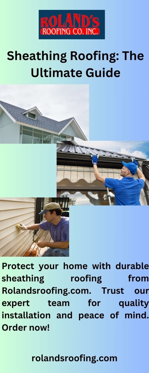Rolandsroofing.com offers high-quality roofing services. Have faith in our knowledge and enthusiasm for offering superior roofing solutions. Get in touch with us right now!

https://rolandsroofing.com/services/roofing/