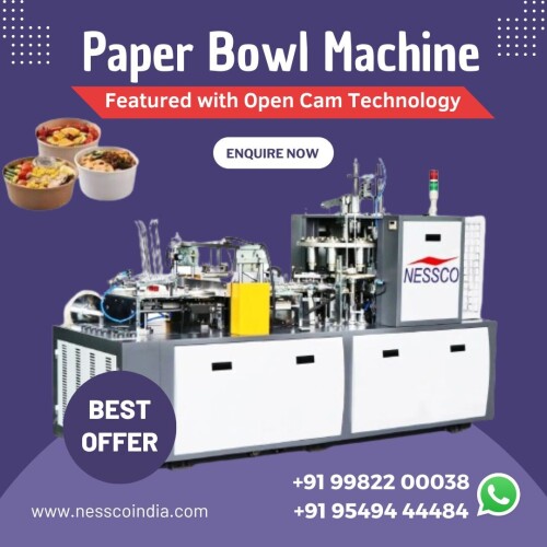 We are at Nessco, offering high quality paper bowl machine with open cam technology. Our advanced machine ensures precision and efficiency in paper bowl production that featuring high-speed performance and robust design. The Open Cam Technology guarantees seamless operation and easy maintenance, making it perfect for large-scale manufacturing.

Find out more: https://www.nesscoindia.com/product/paper-container-bowl-making-machine/

For more enquiry, Call: +91 9549444484

WhatsApp: https://wa.me/9549444484

Email us: info@nesscoindia.com