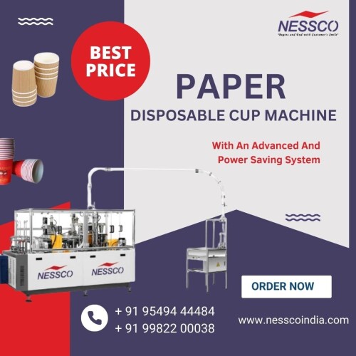 High Performance Paper Disposable Cup Making Machine