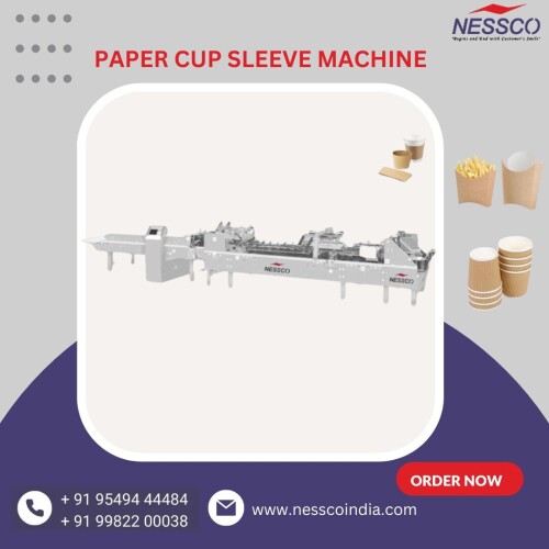 Latest Technology Paper Cup Sleeve Machine, a cutting-edge solution designed to elevate your production capabilities with the most advanced features in the industry. This machine is engineered to deliver superior performance, precision, and efficiency, catering to the needs of modern manufacturing environments.