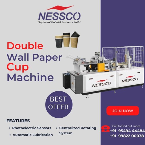 An automatic double wall paper cup machine is designed for high-efficiency, high-precision production of double-walled paper cups with minimal manual intervention. These machines integrate advanced technology and automation to streamline the manufacturing process, improve product consistency, and increase overall productivity.