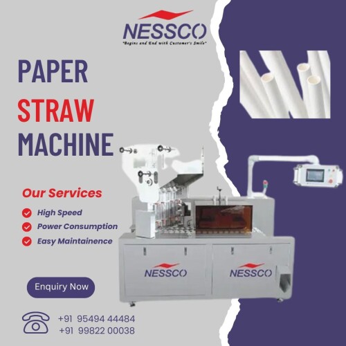 Boosting your production with a Nessco paper straw machine can enhance efficiency, quality, and scalability in your manufacturing operations. Nessco is known for its advanced paper straw machines that offer high performance and modern technology.

Oder at :https://www.nesscoindia.com/product/paper-straw-making-machine/