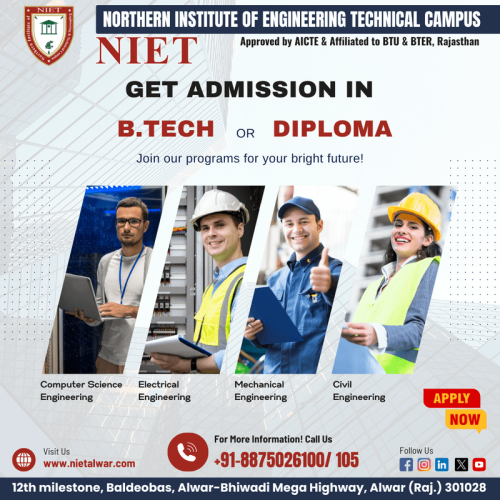 Discover the Best Study College in Alwar: NIET Alwar – your gateway to academic excellence and career success. Renowned as the Best Study College in Alwar, NIET Alwar offers top-notch education, state-of-the-art facilities, and experienced faculty to nurture your skills and knowledge. Our comprehensive programs and vibrant campus life ensure holistic development, preparing you for a bright future. Join NIET Alwar and experience unparalleled educational standards, innovative teaching methods, and a supportive learning environment. Elevate your academic journey at the Best Study College in Alwar – NIET Alwar, where excellence in education is our commitment.

for more info. visit us: https://www.nietalwar.com/