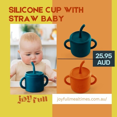 silicone cup with straw baby