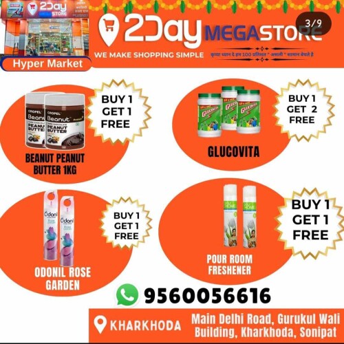 Grocery shopping is one of the most common and daily life need in our life, what if you get all your needs under on roof! 2Day Mega Store is providing you all your basic need items from kitchen stuff to gym supplements and cosmetics under one roof in top quality and affordable price range. Food items, dairy products and many more things can be easily shop from 2day Mega store. Safe and clean shopping environment is provided as customer health is our first priority. Big offers and great discounts are given during special sales during festival seasons or events. 2day Mega store is one of the top rated supermarket in Kharkhuda, Sonipat. Free home delivery is available at 2day Mega Store.

https://2daymegastore.com/

#2daymegastore #grocerystore #foodandbeverages #healthyfood #supermarketKharkhoda #supermarketSonipat #cosmeticproducts #selfcareproducts