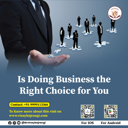 Doing business gives wings to the dreams of many! You are on the right page if you are an ambitious businessman or aspire to be a successful entrepreneur. Benefits like freedom, flexibility, potential for unlimited growth, and higher earnings outweigh the benefits of having a job. We'll share helpful astrology tips to grow and achieve business needs if you are facing any problem with it; by the time you finish reading, you'll have the solutions for all your business problems. 

Visit Now :- https://www.vinaybajrangi.com/business-astrology.php