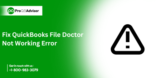 If QuickBooks File Doctor isn’t working, it could be due to various issues such as outdated software, network problems, or corrupted files. Try updating QuickBooks and File Doctor, check your network connections, and ensure your file isn’t damaged. For persistent issues, consider reaching out to QuickBooks support.

URL: https://proqbadvisor.com/blog/quickbooks-file-doctor-not-working/