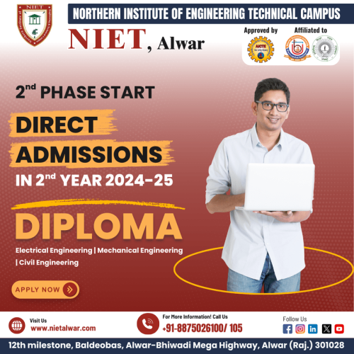 Explore the leading Mechanical Engineering College at Northern Institute of Engineering & Technical. Our innovative programs combine cutting-edge technology and practical experience, preparing students for successful careers in mechanical engineering. With state-of-the-art facilities, expert faculty, and a focus on industry partnerships, we offer unparalleled career opportunities. Whether you're pursuing a Bachelor's or Master's degree, our curriculum is designed to equip you with the skills and knowledge needed to excel in the competitive field of mechanical engineering. Join us and transform your passion into a thriving career.


for more info. visit us: https://www.nietalwar.com/