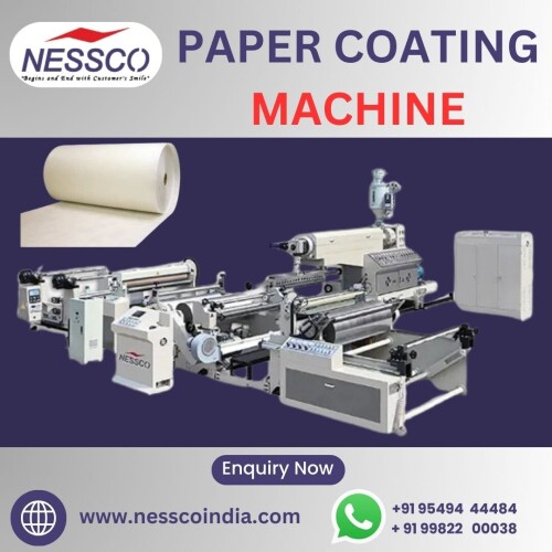 The Paper Coating Machine is designed to apply a uniform coating to paper surfaces, enhancing their quality and functionality. This machine efficiently applies various coatings—such as clay, latex, or polymer—to improve paper properties like gloss, texture, and durability.Contact us today for best offer.

Order at:https://www.nesscoindia.com/product/pe-coating-machine/