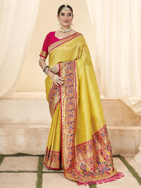 Glamorous Party Wear Sarees and the Perfect Yellow Haldi Lehenga: Elevate Your Ethnic Style
