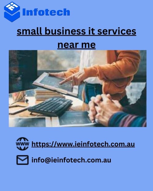 Our team works with small and medium sized businesses and help them to achieve desired business goals.We have our team of certified and highly experienced experts that you can trust to help you in the accomplishment of both small and large IT projects and can give you guaranteed success in real-time. You will receive the best Managed IT Solutions in Brisbane. IE Infotech is Best small business it services near me

View More at: https://www.ieinfotech.com.au