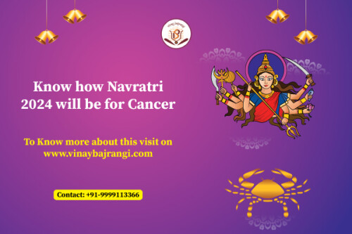 Discover how Navratri 2024 will be for Cancer zodiac with insights from Dr. Vinay Bajrangi. This festive season could bring you joy, prosperity, and spiritual growth. Find out what challenges you may face and how to overcome them. Don’t miss the chance to enhance your Navratri experience! Visit Dr. Bajrangi’s website now and unlock the secrets to a fulfilling celebration tailored just for you. Embrace this Navratri with confidence and positivity!

Visit Now: - https://www.vinaybajrangi.com/horoscope/daily-horoscope/cancer.php