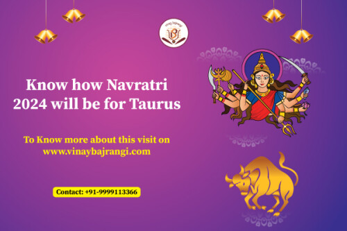 Discover what Navratri 2024 holds for Taurus! Join Dr. Vinay Bajrangi to explore your zodiac insights and harness the festive energies for success and happiness. Don’t miss this chance to enhance your celebrations with personalized guidance. Contact him today to unlock the secrets of your stars!

Visit us - https://www.vinaybajrangi.com/horoscope/daily-horoscope/taurus.php