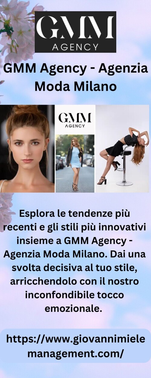 Esplora le tendenze più recenti e gli stili più innovativi insieme a GMM Agency - Agenzia Moda Milano. Dai una svolta decisiva al tuo stile, arricchendolo con il nostro inconfondibile tocco emozionale.

https://www.giovannimielemanagement.com/