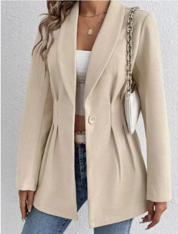 Timeless Elegance: How to Style a Sterling Silver Pendant Necklace with a One Button Long Sleeve Blazer