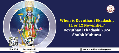 Devuthani Ekadashi, also called Prabodhini Ekadashi, is an important Hindu festival. It marks the end of Lord Vishnu’s four-month sleep, called Chaturmas. This day, which happens in the month of Kartik, is the start of good times for weddings, housewarmings, and other celebrations. Devuthani Ekadashi 2024 will be on either 11th or 12th November.

Visit Now: - https://www.vinaybajrangi.com/horoscope-matching/can-my-partner-have-another-affair-after-marriage